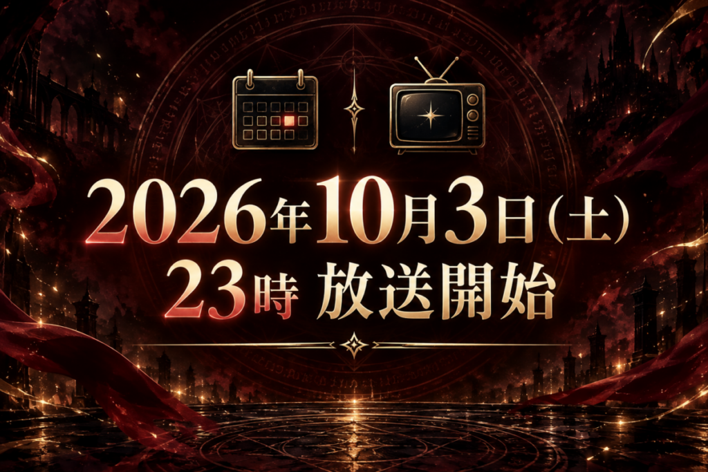 ブラッククローバー2期の放送日は2026年10月3日
